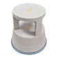 Swift Supastep Grey Kick Step Stool with Retractable Castors Heavy Duty PP Great For Work Office Warehouse Retail Home 150kg Load Capacity