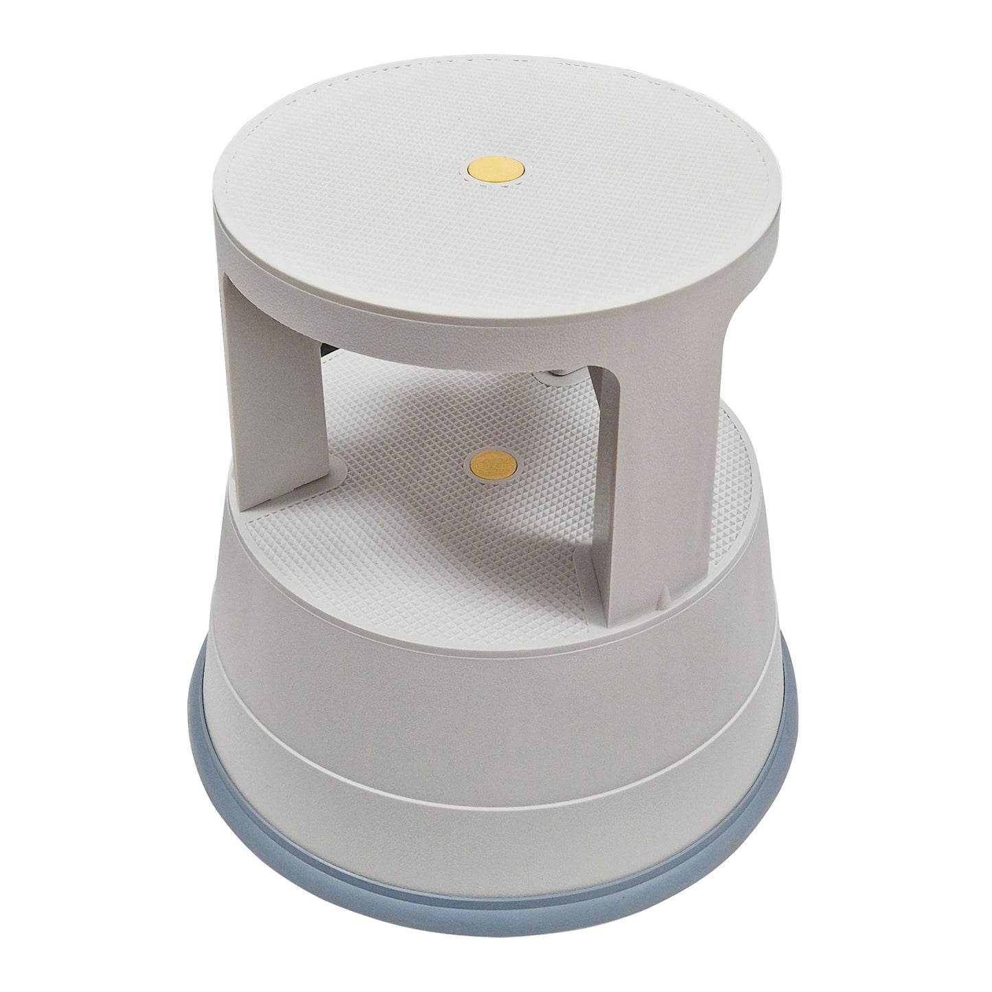 Swift Supastep Grey Kick Step Stool with Retractable Castors Heavy Duty PP Great For Work Office Warehouse Retail Home 150kg Load Capacity