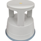 Swift Supastep Grey Kick Step Stool with Retractable Castors Heavy Duty PP Great For Work Office Warehouse Retail Home 150kg Load Capacity