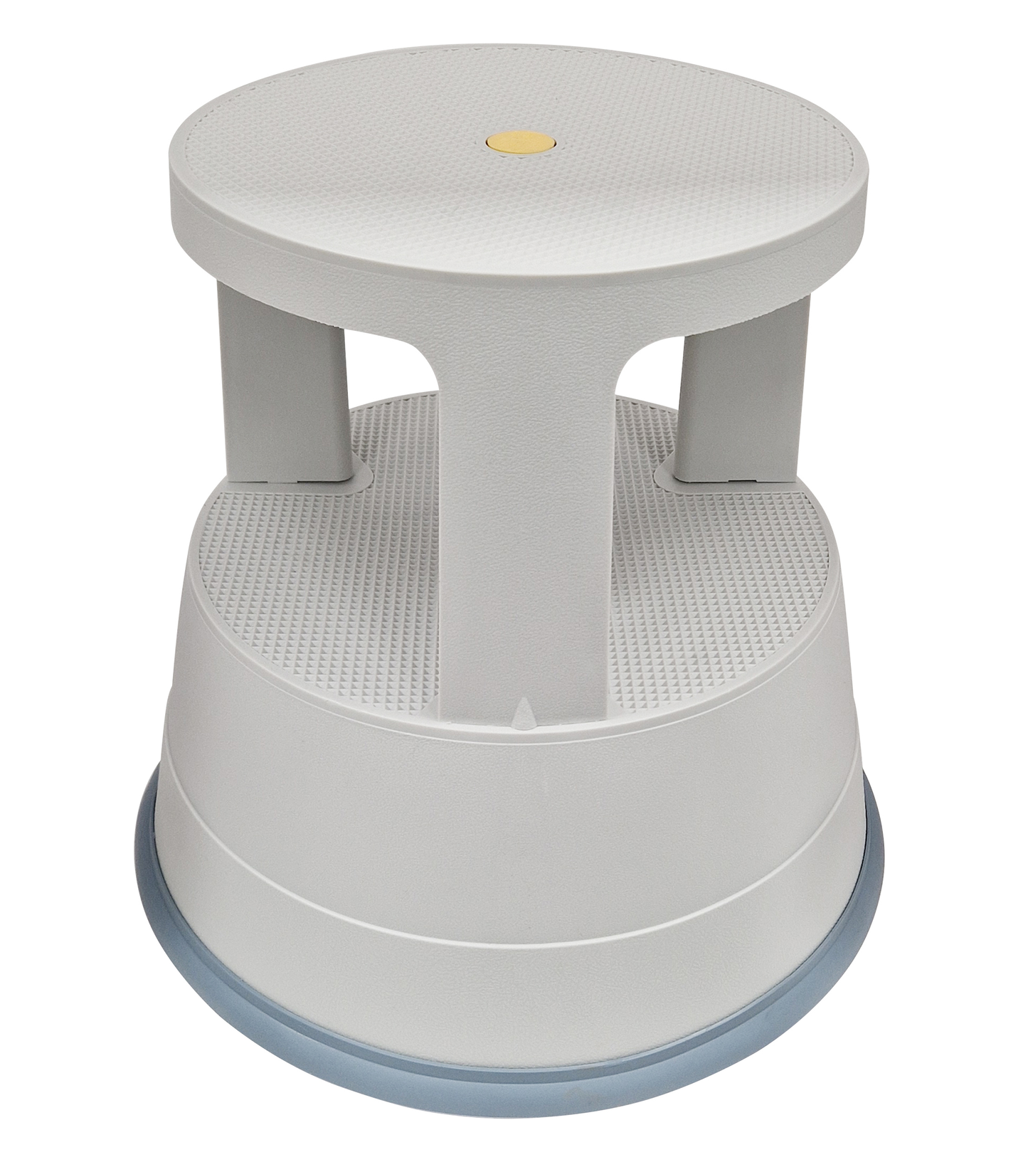 Swift Supastep Grey Kick Step Stool with Retractable Castors Heavy Duty PP Great For Work Office Warehouse Retail Home 150kg Load Capacity