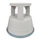 Swift Supastep Grey Kick Step Stool with Retractable Castors Heavy Duty PP Great For Work Office Warehouse Retail Home 150kg Load Capacity