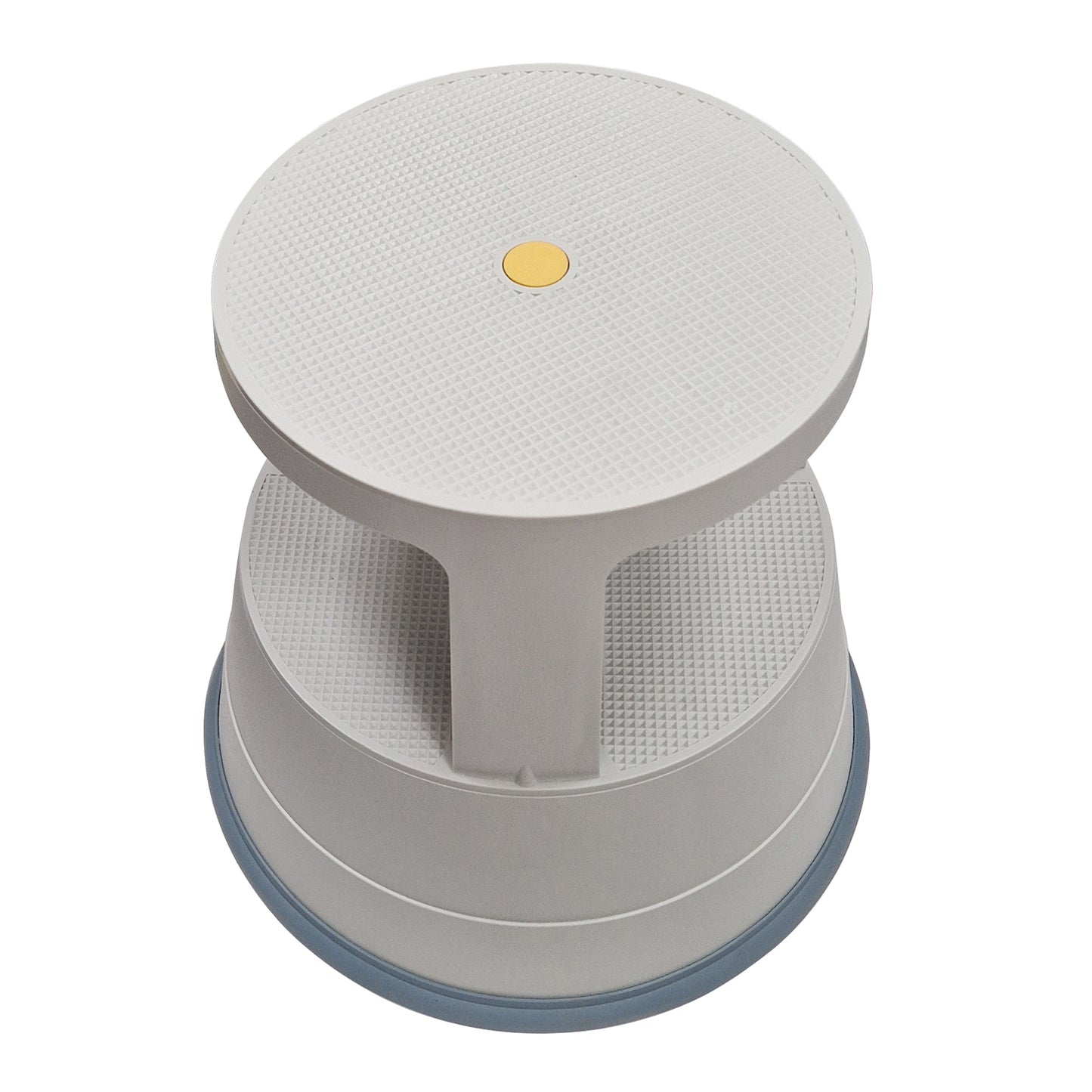 Swift Supastep Grey Kick Step Stool with Retractable Castors Heavy Duty PP Great For Work Office Warehouse Retail Home 150kg Load Capacity