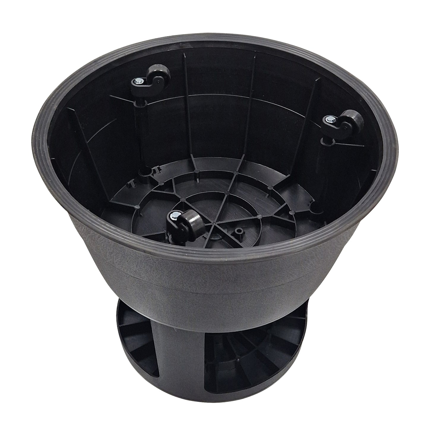 Swift Supastep Black Kick Step Stool with Retractable Castors Heavy Duty PP Great For Work Office Warehouse Retail Home 150kg Load Capacity