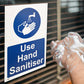 Use Hand Sanitiser Plastic Sign (BS23)