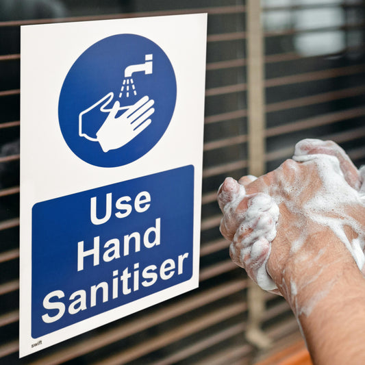 Use Hand Sanitiser Plastic Sign (BS23)