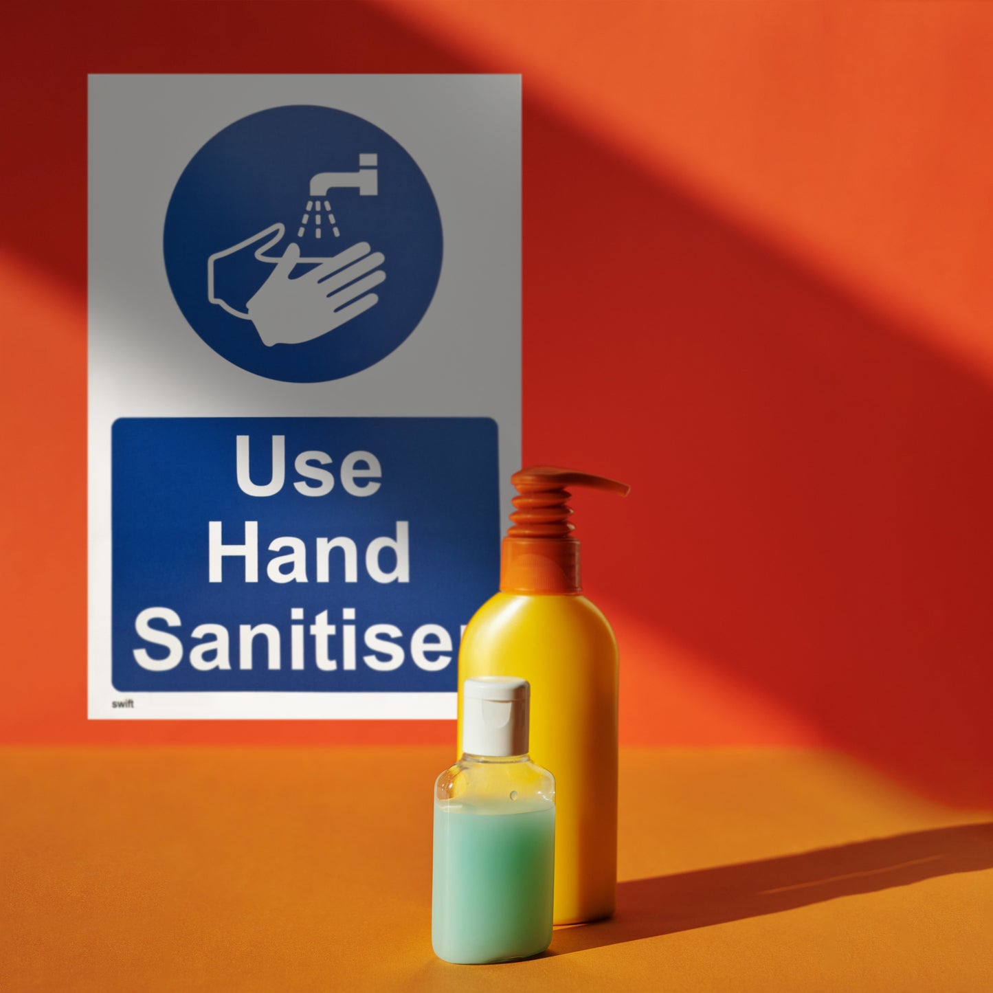 Use Hand Sanitiser Plastic Sign (BS23)