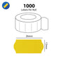 26 x 12mm Yellow CT4 Permanent- 20,000 Labels