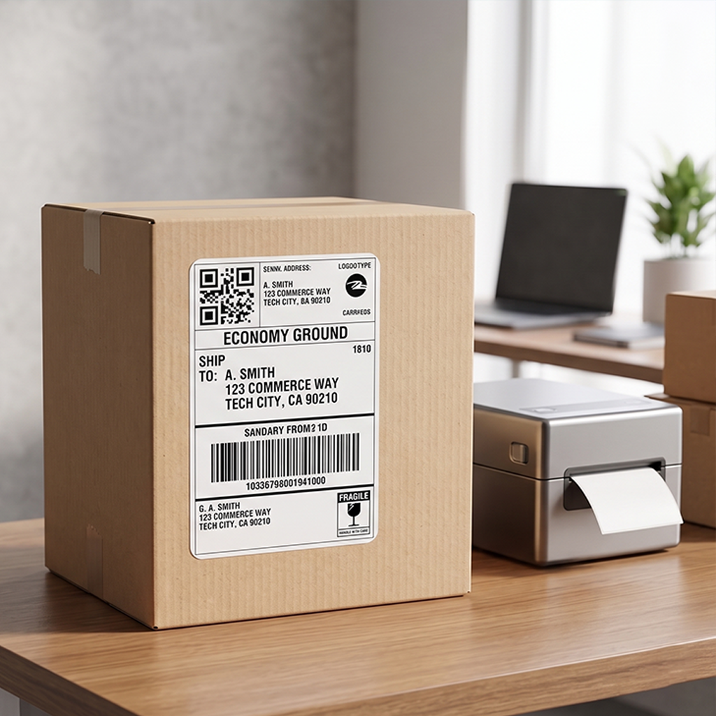 20 Rolls of Zebra Compatible Labels 100mm x 150mm (4" x 6")