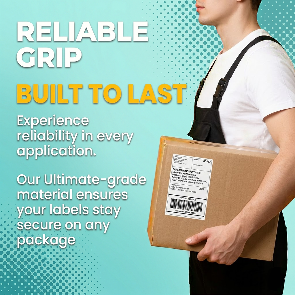 20 Rolls of Zebra Compatible Labels 100mm x 150mm (4" x 6")