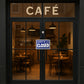 Open / Closed  Plastic Sign - Blue (BS2)