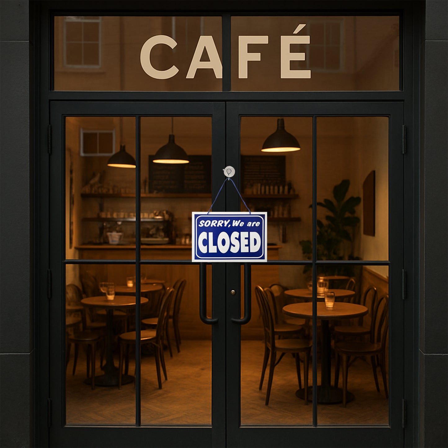 Open / Closed  Plastic Sign - Blue (BS2)
