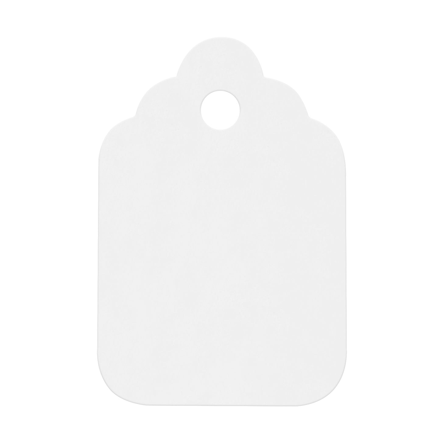 Swift Strung Tags White Card Clothing Parcel Label String Hanging Gift Swing Tickets Kraft Hang Price Labelling 29mm x 20mm (Pack Of 5000)