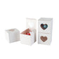 Cupcake Boxes Individual Heart Shape Clear Window Single Fairy Cake Cardboard Packaging Box Baking Kids Muffins Cookies Weddings