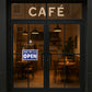 Open / Closed  Plastic Sign - Blue (BS2)