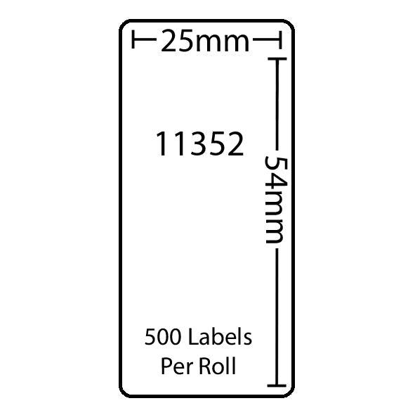 Dymo Compatible Labels 11352 (25x54mm) tradingmadeeasy.co.uk