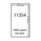 Dymo Compatible Labels 11354 (32x57mm) tradingmadeeasy.co.uk