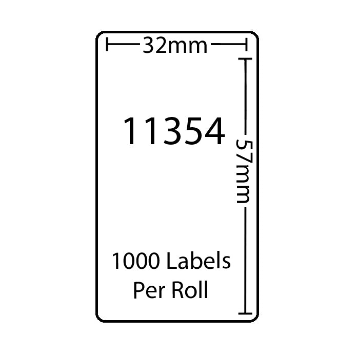 Dymo Compatible Labels 11354 (32x57mm) tradingmadeeasy.co.uk