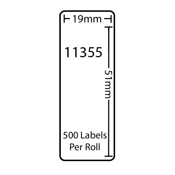 Dymo Compatible Labels 11355 (19x51mm) tradingmadeeasy.co.uk