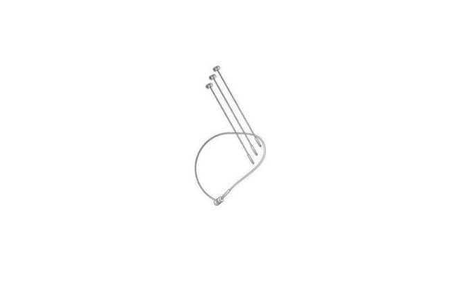 500 x White Loop Lock Fasteners 75mm / 3 tradingmadeeasy.co.uk