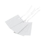 100 x Strung Hanging Card Clothing Tags 60mm x 40mm White tradingmadeeasy.co.uk