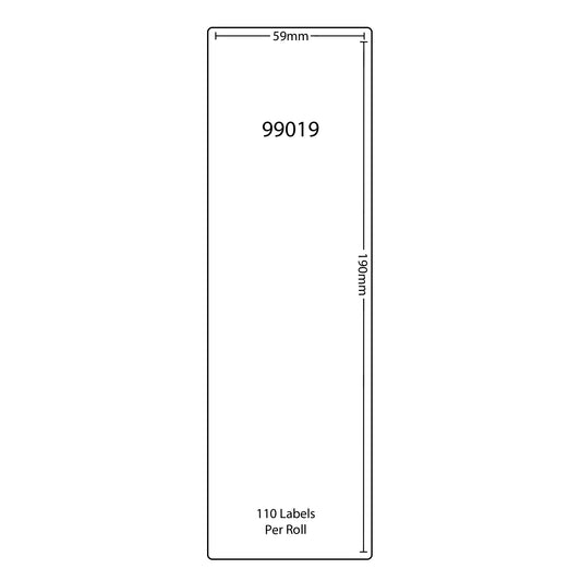 Dymo Compatible Labels 99019 - Plastic (59x190mm) tradingmadeeasy.co.uk