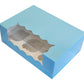 Cupcake Box Blue - 6 Cakes tradingmadeeasy.co.uk