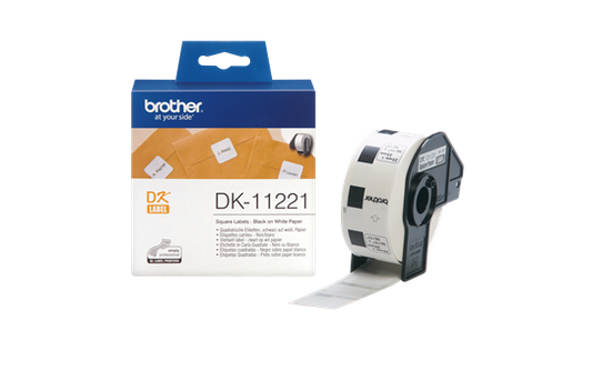 Original DK-11221 - 23mm x 23mm Permanent Adhesive Square Labels tradingmadeeasy.co.uk