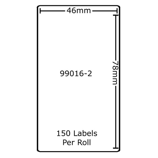 Dymo Compatible Labels 99016-2 (46x78mm) tradingmadeeasy.co.uk