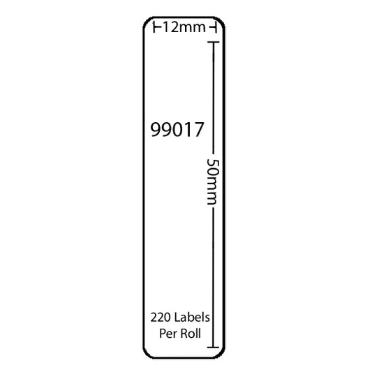 Dymo Compatible Labels 99017 - Plastic (12x50mm) tradingmadeeasy.co.uk