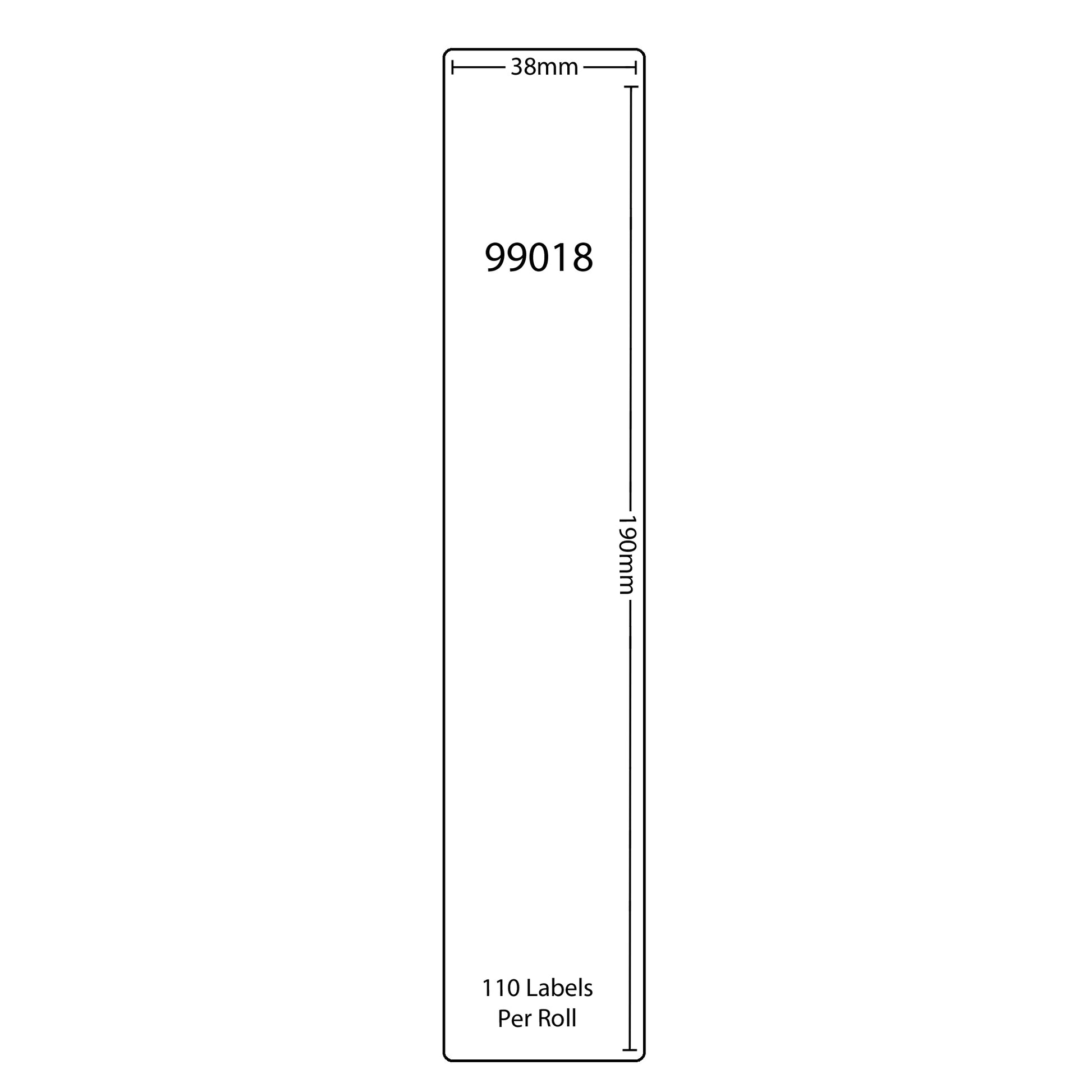Dymo Compatible Labels 99018 (38x190mm) tradingmadeeasy.co.uk