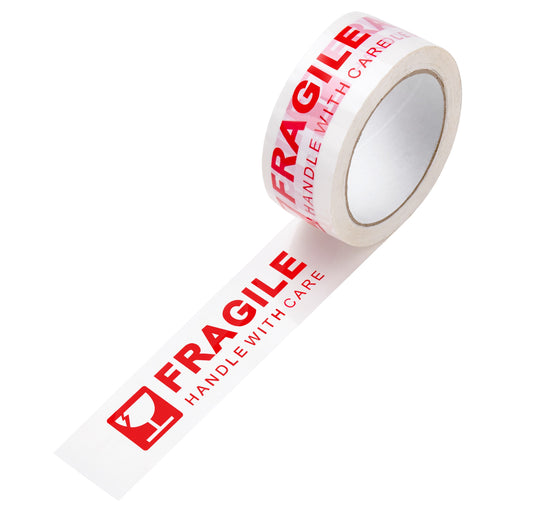 Fragile Handle With Care Packaging Adhesive Tape Rolls 48mm x 66m tradingmadeeasy.co.uk