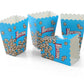 Foldable Childrens Popcorn Holder Boxes Blue Pack of 12 tradingmadeeasy.co.uk