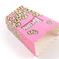 Foldable Childrens Popcorn Holder Boxes Pink Pack of 12 tradingmadeeasy.co.uk