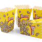 Foldable Popcorn Holder Boxes Yellow Pack of 12 tradingmadeeasy.co.uk