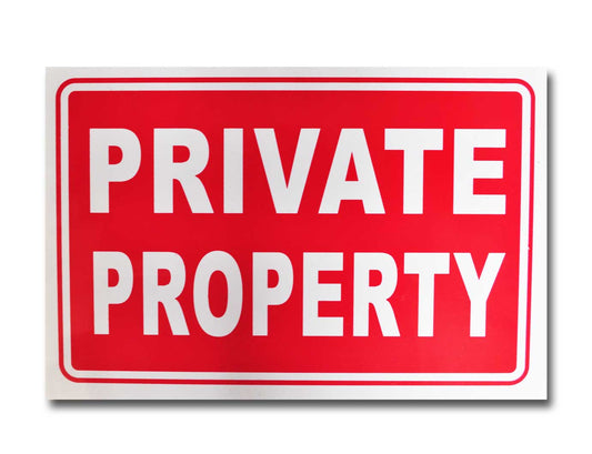 Private Property Plastic Sign (BS14) tradingmadeeasy.co.uk