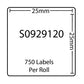 Dymo Compatible Labels S0929120 (25x25mm) tradingmadeeasy.co.uk