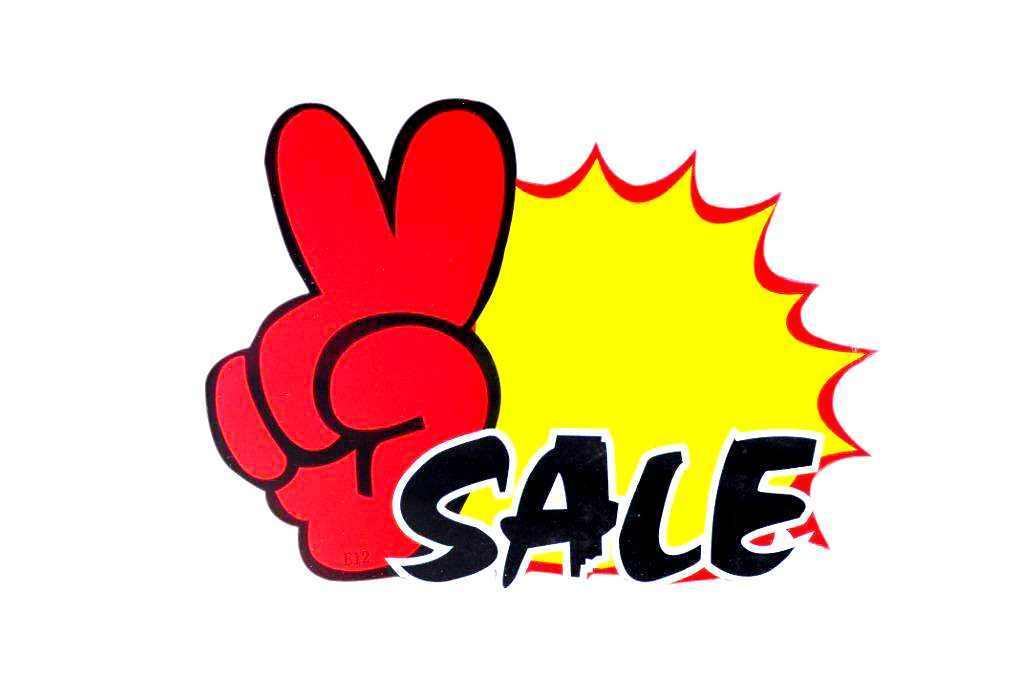 "Sale" Display Signs Pack of 10