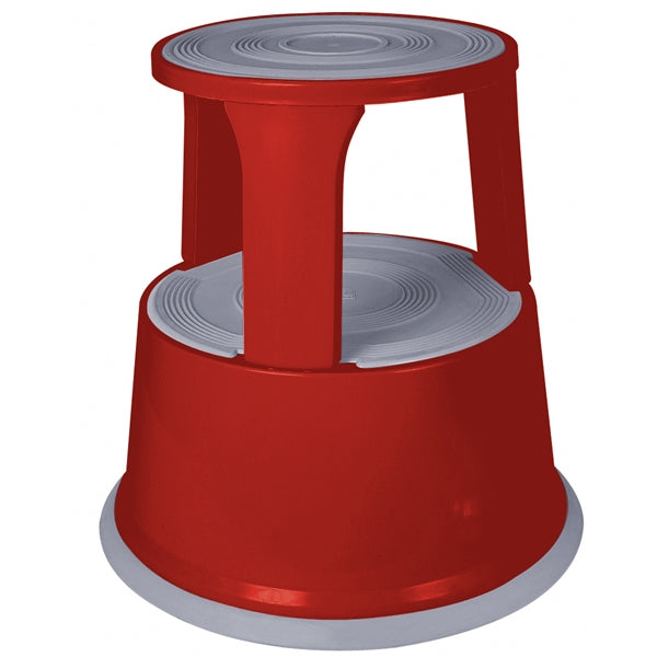 Swift Metal Supa Step Kick Stool Red tradingmadeeasy.co.uk