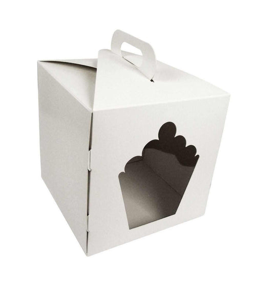 White Jumbo Cupcake Cake Boxes tradingmadeeasy.co.uk