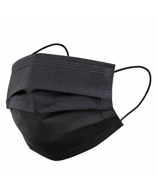 3 Ply Disposable Non-Surgical Face Mask Black (Pack of 10) tradingmadeeasy.co.uk