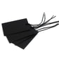 100 x Strung Hanging Card Clothing Tags 70mm x 45mm Black tradingmadeeasy.co.uk