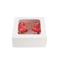 Cupcake Boxes White Holds 4 Single Fairy Cake with Clear Window Cardboard Packaging Box Baking Kids Muffins Cookies Weddings tradingmadeeasy.co.uk