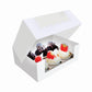 Cupcake Boxes White Holds 6 Single Fairy Cake with Clear Window Cardboard Packaging Box Baking Kids Muffins Cookies Weddings tradingmadeeasy.co.uk