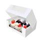 Cupcake Boxes White Holds 6 Single Fairy Cake with Clear Window Cardboard Packaging Box Baking Kids Muffins Cookies Weddings tradingmadeeasy.co.uk