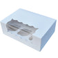 Cupcake Boxes White Holds 6 Single Fairy Cake with Clear Window Cardboard Packaging Box Baking Kids Muffins Cookies Weddings tradingmadeeasy.co.uk