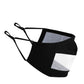 Komonee Transparent See Through Kids Cotton Washable Reusable Black Face Mask tradingmadeeasy.co.uk
