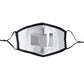 Komonee Transparent See Through Adults Cotton Washable Reusable Black Face Mask tradingmadeeasy.co.uk