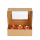 Cupcake Boxes Kraft Brown Holds 6 Single Fairy Cake with Clear Window Cardboard Packaging Box Baking Kids Muffins Cookies Weddings tradingmadeeasy.co.uk