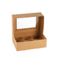 Cupcake Boxes Kraft Brown Holds 6 Single Fairy Cake with Clear Window Cardboard Packaging Box Baking Kids Muffins Cookies Weddings tradingmadeeasy.co.uk