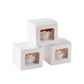 Cupcake Boxes Individual White Single Fairy Cake with Clear Window Cardboard Packaging Box Baking Kids Muffins Cookies Wedding tradingmadeeasy.co.uk